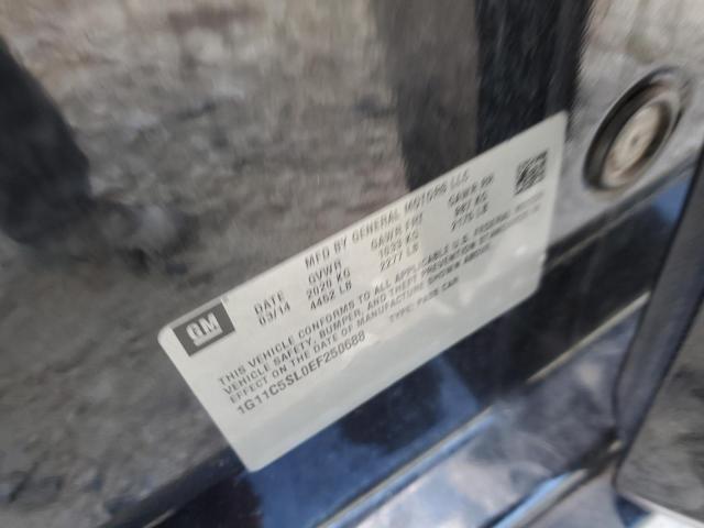 1G11C5SL0EF250688 - 2014 CHEVROLET MALIBU 1LT 黑色 照片 10