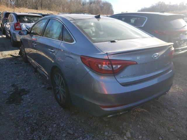 5NPE34AB8FH063752 - 2015 HYUNDAI SONATA SPO SILVER photo 3