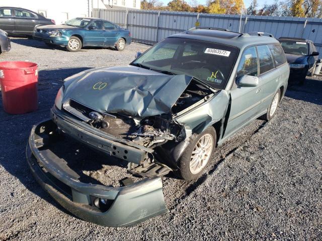 4S3BH625847301299 - 2004 SUBARU LEGACY L S GREEN photo 2