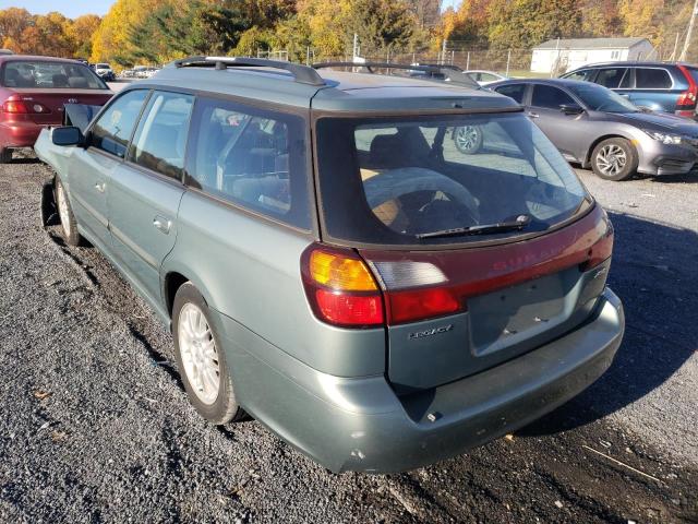 4S3BH625847301299 - 2004 SUBARU LEGACY L S GREEN photo 3