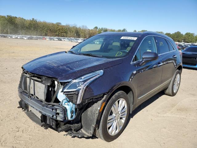 1GYKNERS0KZ164756 - 2019 CADILLAC XT5 PREMIU BLUE photo 2