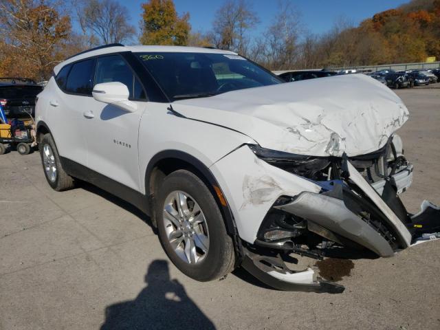 3GNKBCRS1KS639869 - 2019 CHEVROLET BLAZER 2LT WHITE photo 1