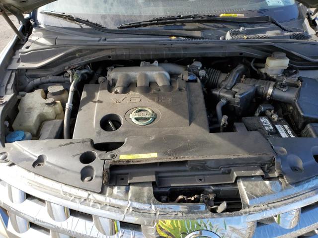 JN8AZ08W25W402422 - 2004 NISSAN MURANO SILVER photo 7