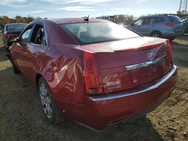 1G6DV57V280216299 - 2008 CADILLAC CTS HI FEA RED photo 3