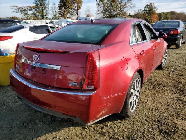 1G6DV57V280216299 - 2008 CADILLAC CTS HI FEA RED photo 4