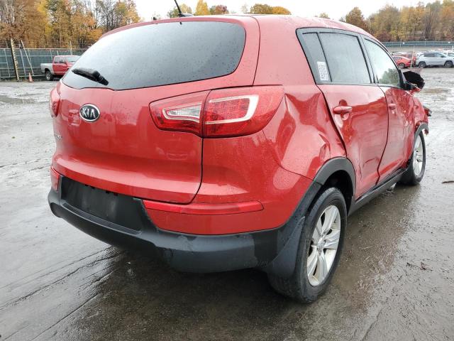 KNDPB3A25C7196667 - 2012 KIA SPORTAGE B RED photo 4