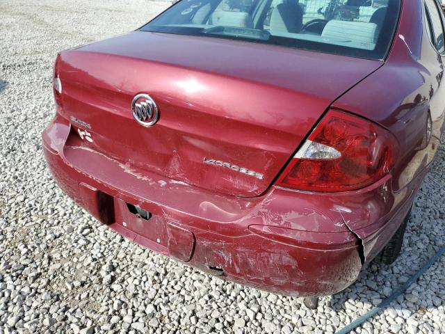 2G4WC532451313359 - 2005 BUICK LACROSSE C BURGUNDY photo 9