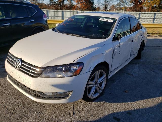 1VWCN7A32DC016525 - 2013 VOLKSWAGEN PASSAT SEL WHITE photo 2