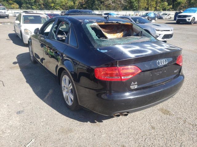 WAULF78K79N053060 - 2009 AUDI A4 2.0T QU BLACK photo 3