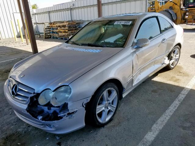 WDBTJ65J34F105406 - 2004 MERCEDES-BENZ CLK 320C GRAY photo 2