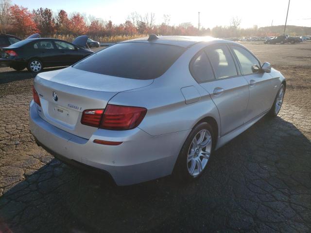 WBAXH5C55DD114602 - 2013 BMW 528 XI SILVER photo 4