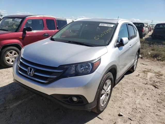 2HKRM3H7XEH505701 - 2014 HONDA CR-V EXL SILVER photo 2