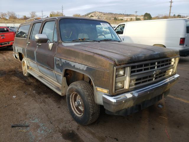 1G8EK16L4GF145244 - 1986 CHEVROLET SUBURBAN BLUE photo 1