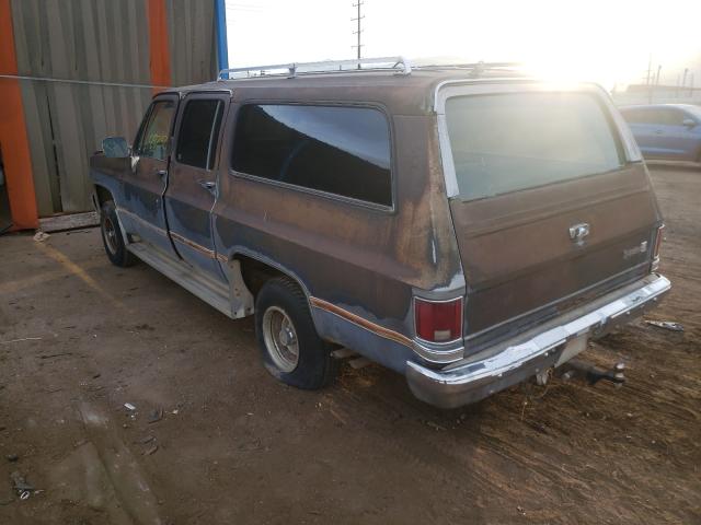 1G8EK16L4GF145244 - 1986 CHEVROLET SUBURBAN BLUE photo 3