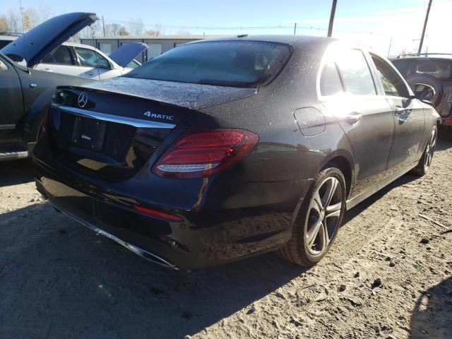 WDDZF4KB4HA135165 - 2017 MERCEDES-BENZ E 300 4MAT BLACK photo 4