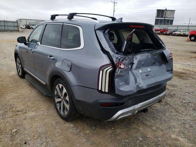 5XYP3DHCXLG****** - 2020 KIA TELLURIDE GRAY photo 3