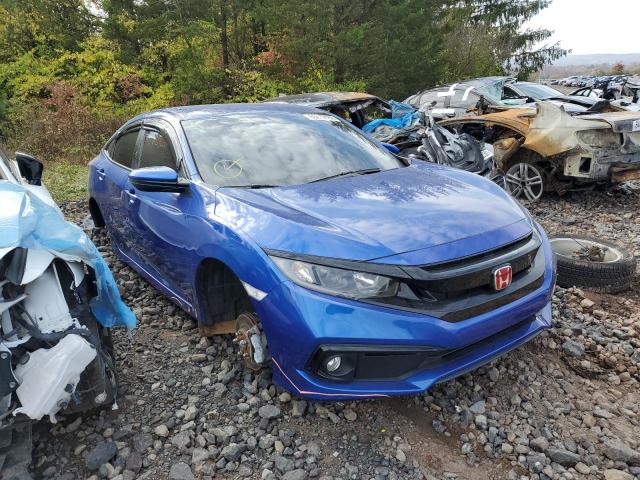 2HGFC2F89LH589562 - 2020 HONDA CIVIC SPOR BLUE photo 1