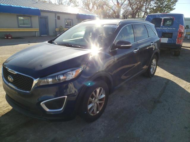 5XYPG4A35GG183488 - 2016 KIA SORENTO BLUE photo 2