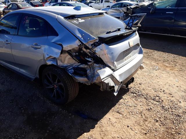 SHHFK7G49JU233110 - 2018 HONDA CIVIC SPOR SILVER photo 9