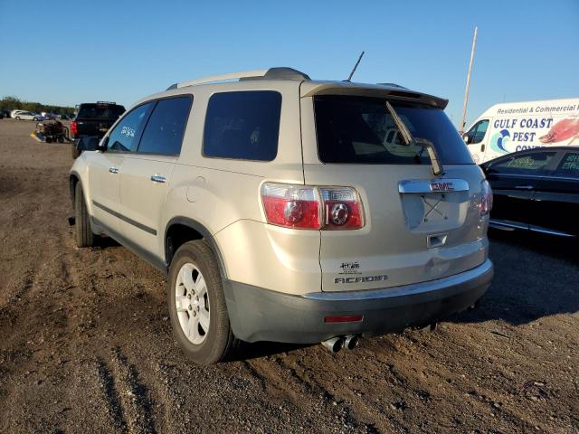 1GKLRKED3AJ106906 - 2010 GMC ACADIA SL GOLD photo 3