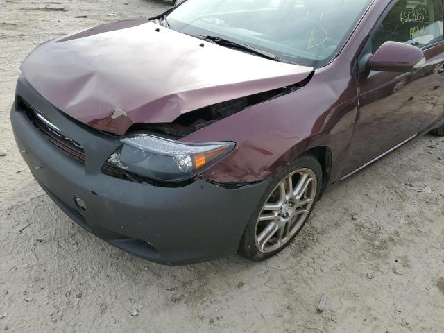 JTKDE177X60141736 - 2006 TOYOTA SCION TC ბურგუნდია ფოტო 9