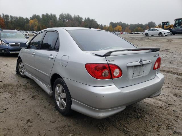 1NXBR32E45Z440209 - 2005 TOYOTA COROLLA S SILVER photo 3