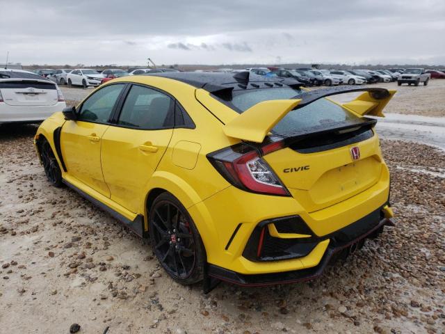 SHHFK8G01MU203672 - 2021 HONDA CIVIC TYPE YELLOW photo 3