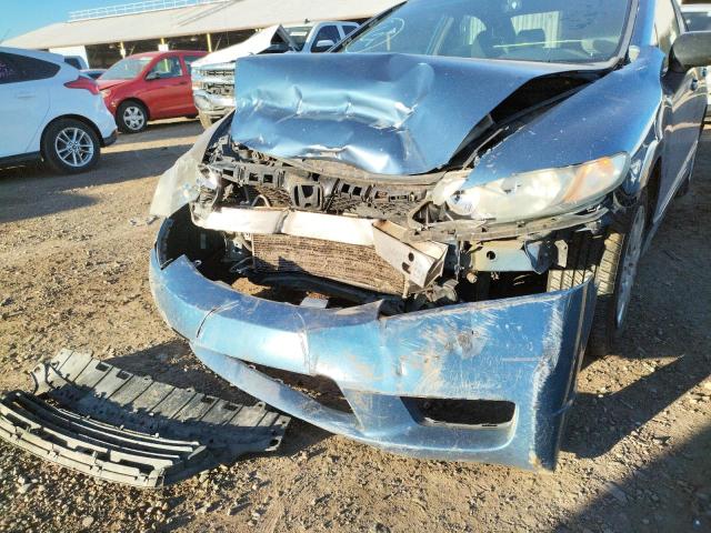 2HGFA16319H328794 - 2009 HONDA CIVIC VP BLUE photo 9