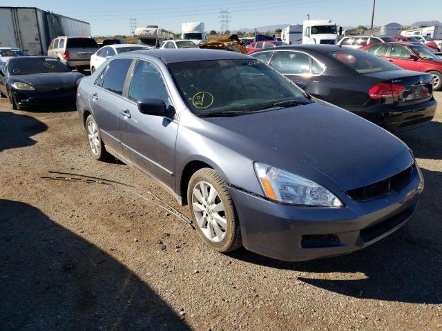 1HGCM66427A038513 - 2007 HONDA ACCORD SE BLUE photo 1