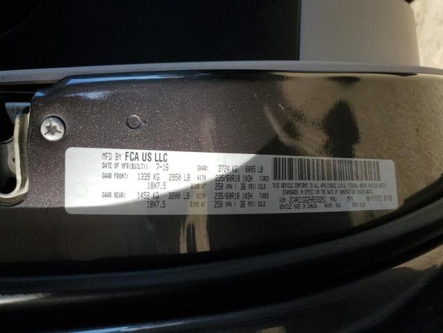 2C4RC1GG2HR533251 - 2017 CHRYSLER PACIFICA L GRAY photo 10
