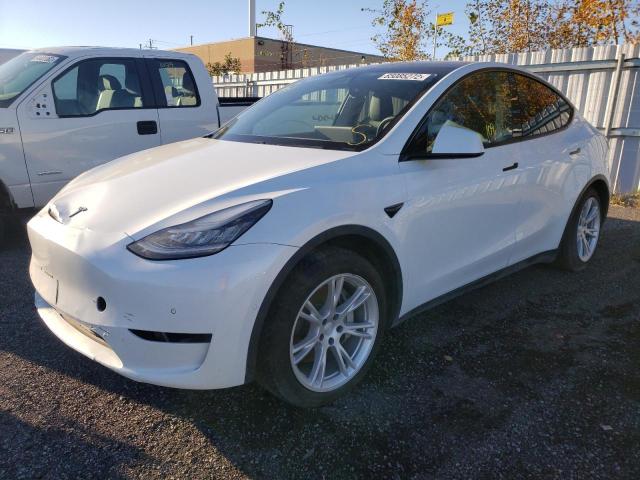 5YJYGDEE0LF044533 - 2020 TESLA MODEL Y Blanc photo 2