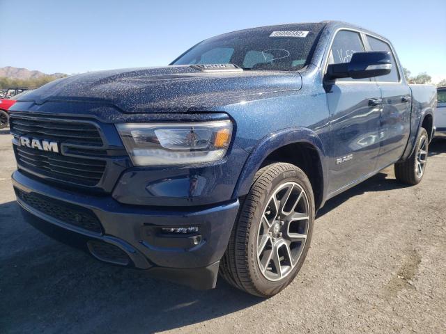 1C6RREJT1NN102248 - 2022 RAM 1500 LARAM BLUE photo 2