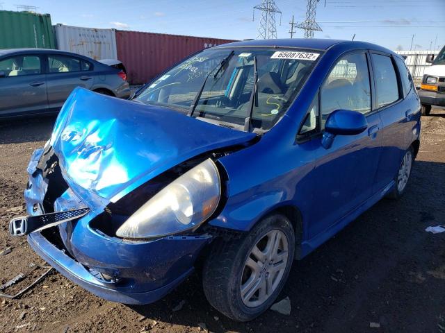 JHMGD38617S032983 - 2007 HONDA FIT S 蓝色 照片 2