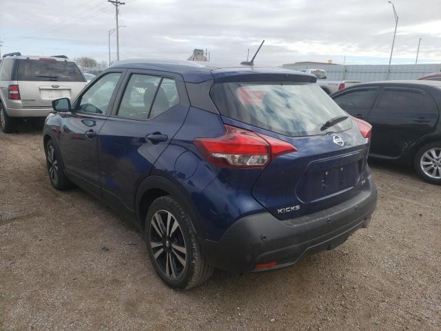 3N1CP5CV6LL477393 - 2020 NISSAN KICKS SV BLUE photo 3