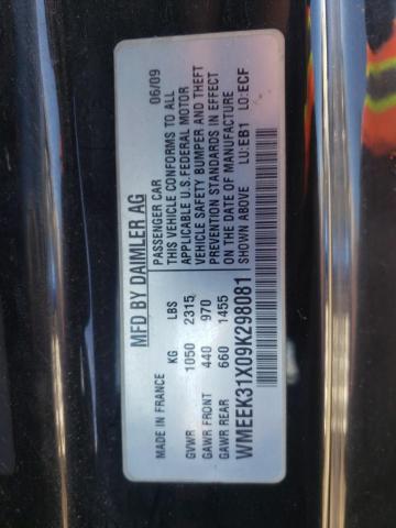 WMEEK31X09K298081 - 2009 SMART FORTWO PAS 红色 照片 10