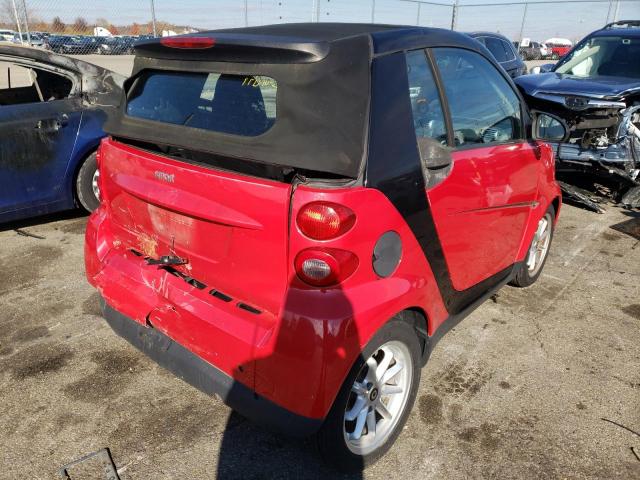 WMEEK31X09K298081 - 2009 SMART FORTWO PAS 红色 照片 4