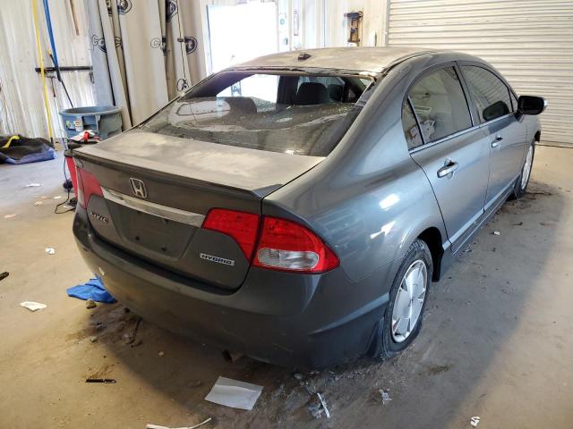 JHMFA36299S010480 - 2009 HONDA CIVIC HYBR GRAY photo 4