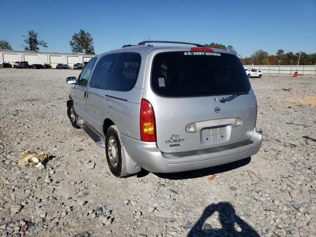 4N2XN11TXYD824233 - 2000 NISSAN QUEST SE BEIGE photo 3