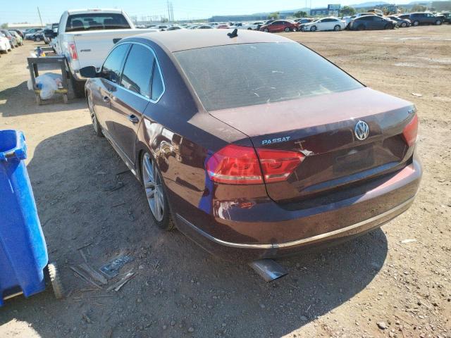 1VWBN7A34DC122020 - 2013 VOLKSWAGEN PASSAT SE MAROON photo 3