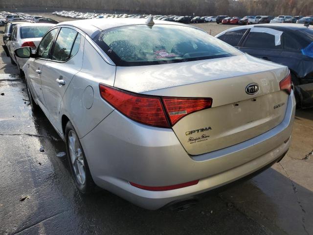 KNAGN4A69B5142215 - 2011 KIA OPTIMA EX SILVER photo 3