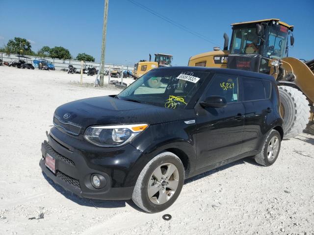 KNDJN2A20K7699917 - 2019 KIA SOUL BLACK photo 2