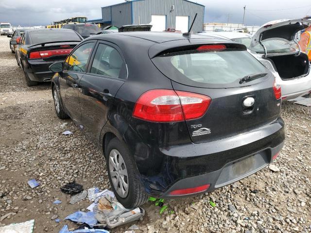 KNADM5A39E6347999 - 2014 KIA RIO LX BLACK photo 3