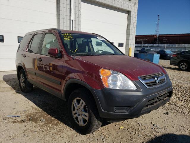 JHLRD78874C037035 - 2004 HONDA CR-V BURGUNDY photo 1