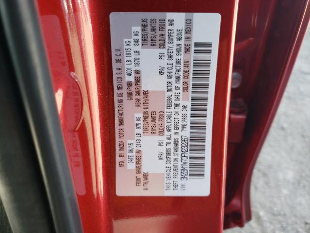 3MZBM1W70FM232267 - 2015 MAZDA 3 GRAND TO RED photo 10