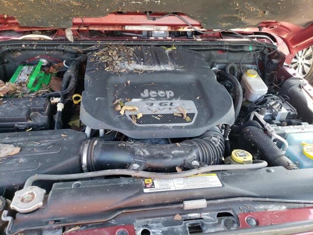 1C4GJWBG3CL170333 - 2012 JEEP WRANGLER S BURGUNDY photo 7