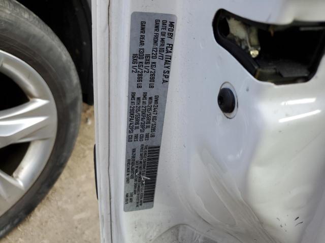 ZFBERFAB4J6H97498 - 2018 RAM PROMASTER WHITE photo 10