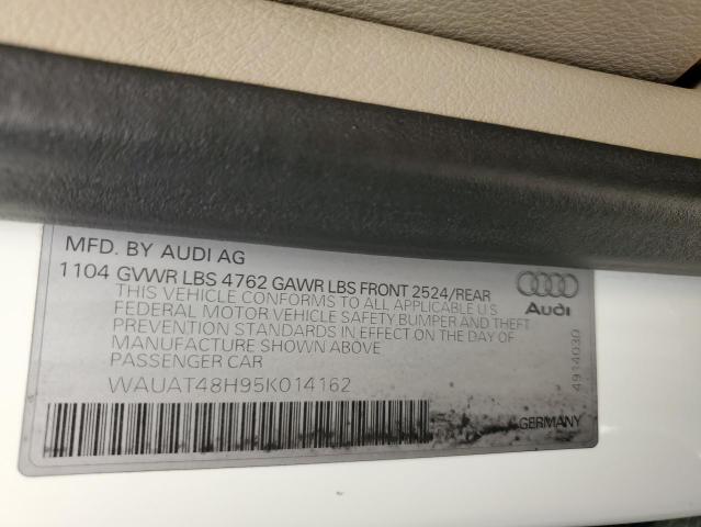 WAUAT48H95K014162 - 2005 AUDI A4 3.0 CAB WHITE photo 10