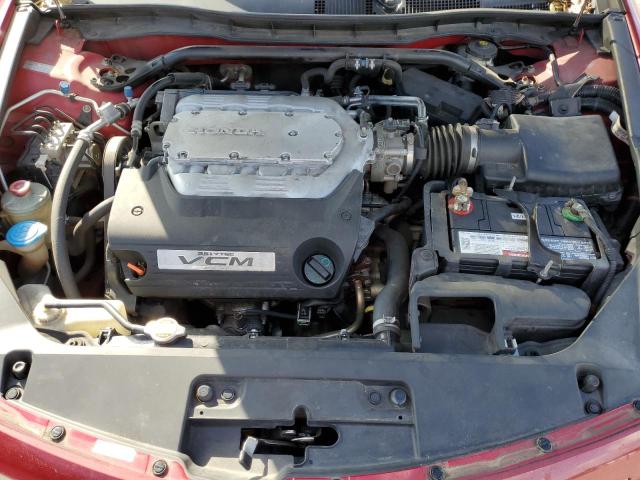 1HGCS22859A000011 - 2009 HONDA ACCORD EXL RED photo 7