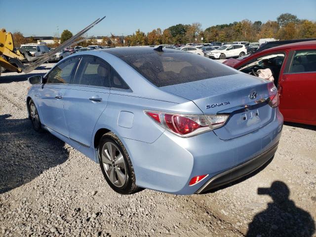 KMHEC4A40BA014687 - 2011 HYUNDAI SONATA HYB BLUE photo 3