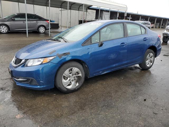 2HGFB2F50FH564451 - 2015 HONDA CIVIC LX BLUE photo 1